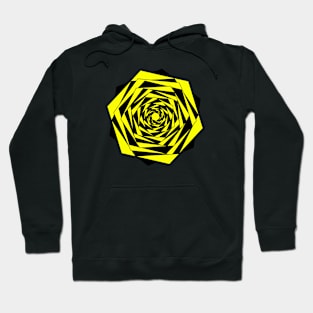 Black and Yellow Rose Hoodie